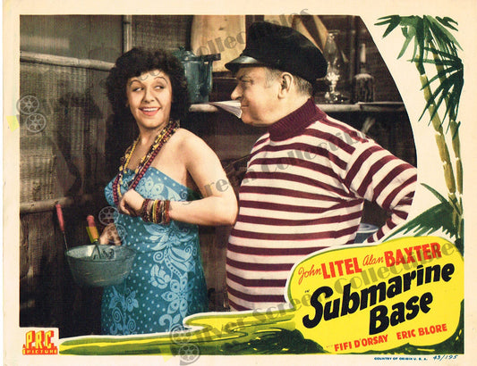 Submarine Base (1943) - Original U.S. Lobby Card (11" x 14")