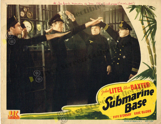 Submarine Base (1943) - Original U.S. Lobby Card (11" x 14")