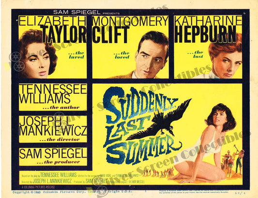Suddenly, Last Summer (1959) - Original U.S. Lobby Card (11" x 14")