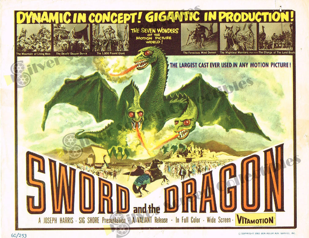 The Sword and the Dragon (1956) - Original U.S. Lobby Card (11" x 14")