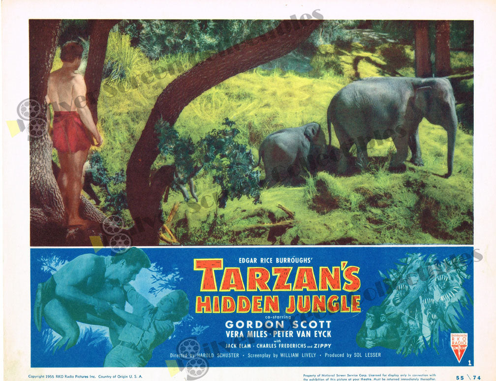 Tarzan's Hidden Jungle (1955) - Original U.S. Lobby Card (11" x 14")