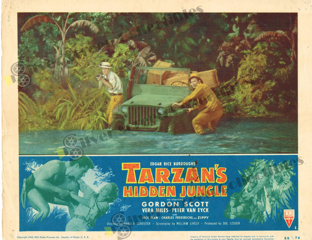Tarzan's Hidden Jungle (1955) - Original U.S. Lobby Card (11" x 14")