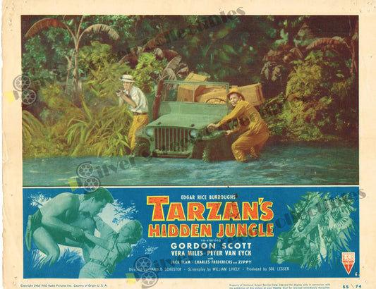 Tarzan's Hidden Jungle (1955) - Original U.S. Lobby Card (11" x 14")