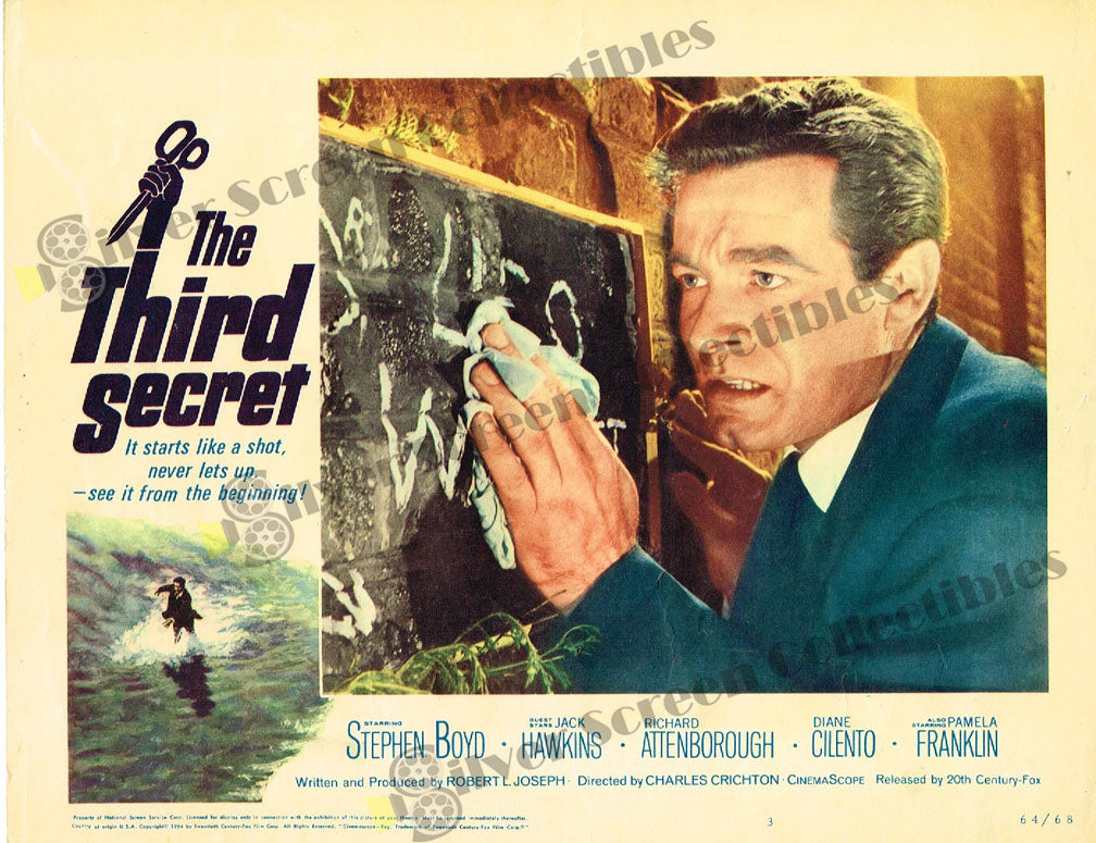 The Third Secret (1964) - Original U.S. Lobby Card (11" x 14")
