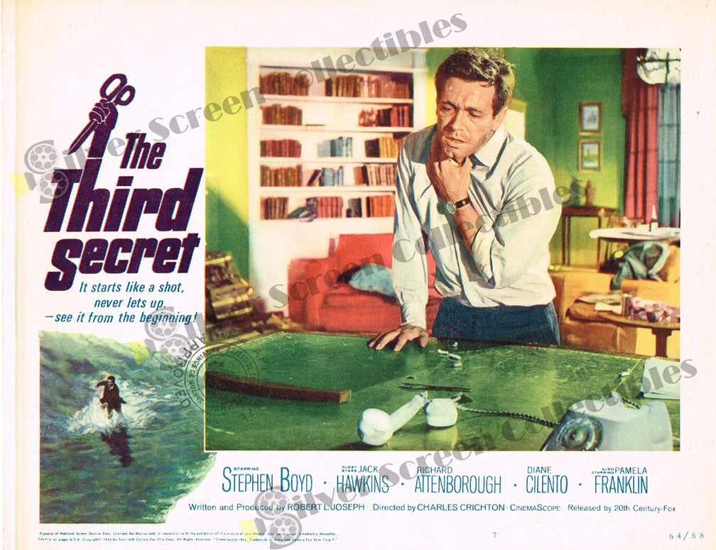 The Third Secret (1964) - Original U.S. Lobby Card (11" x 14")