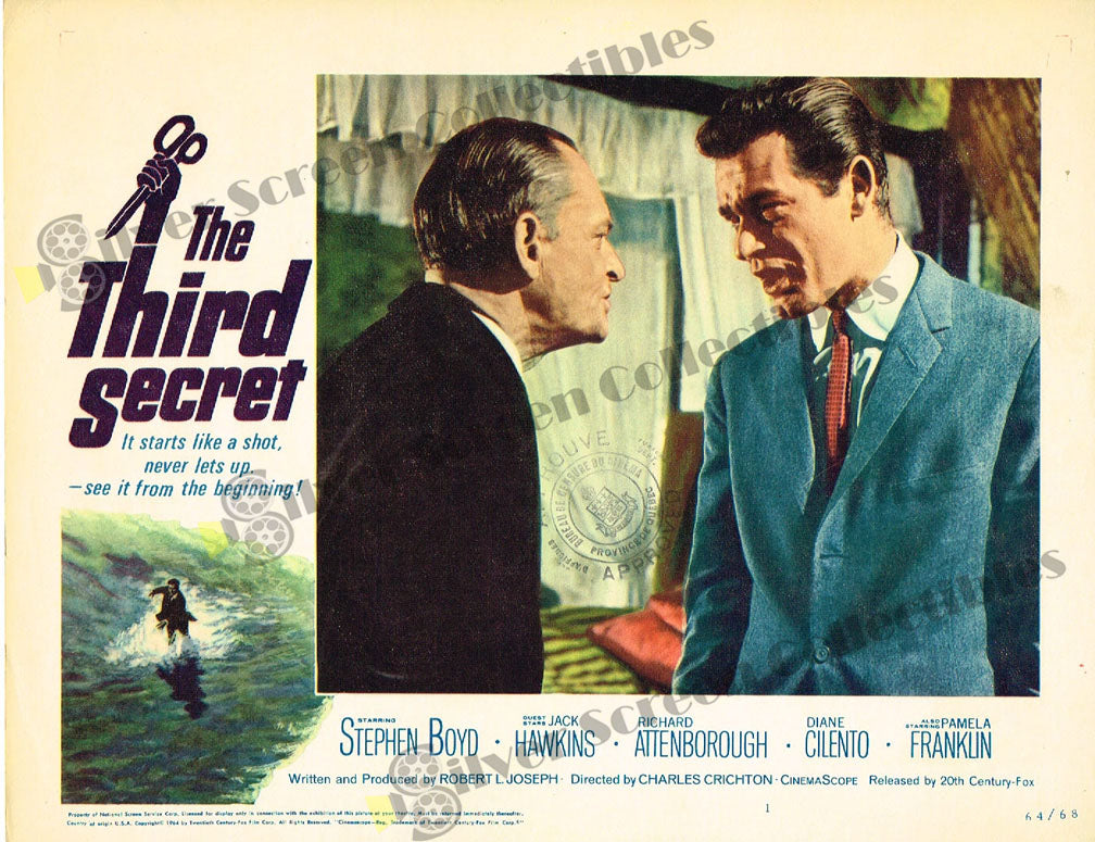 The Third Secret (1964) - Original U.S. Lobby Card (11" x 14")