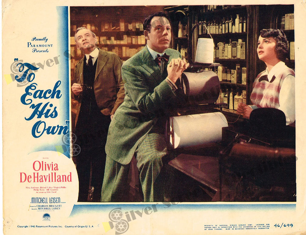 To Each His Own (1946) - Original U.S. Lobby Card (11" x 14")