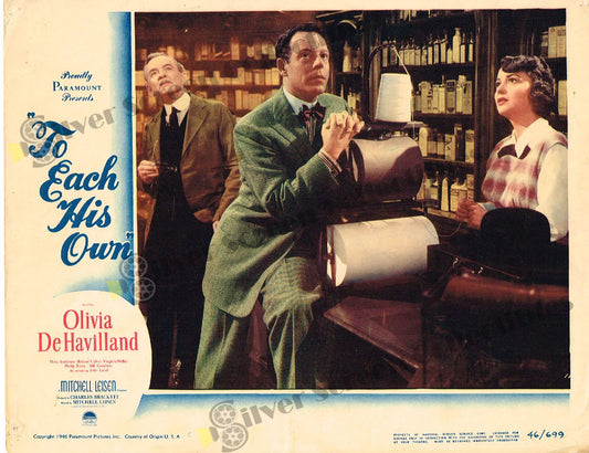 To Each His Own (1946) - Original U.S. Lobby Card (11" x 14")