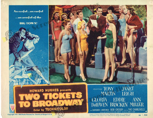 Two Tickets to Broadway (1951) - Original U.S. Lobby Card (11" x 14")