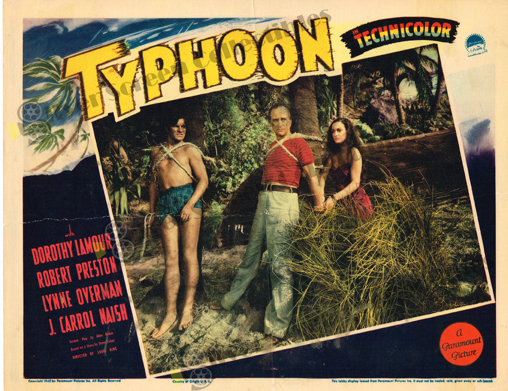 Typhoon (1940) - Original U.S. Lobby Card (11" x 14")