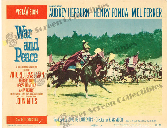 War and Peace (1956) - Original U.S. Lobby Card (11" x 14")