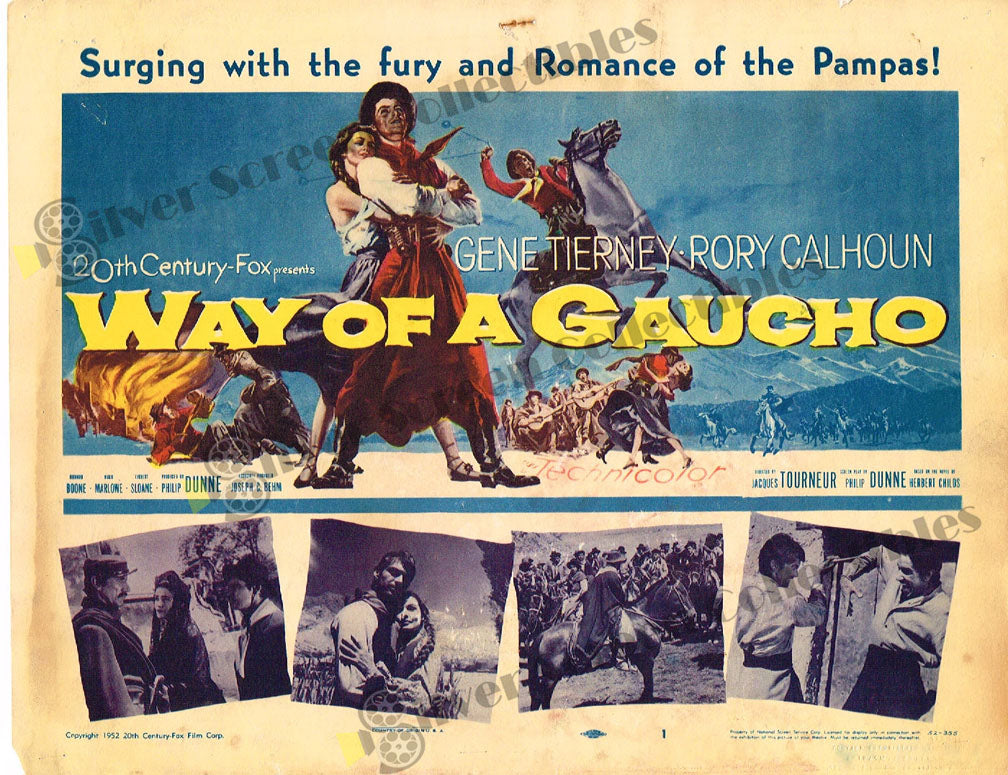 Way of a Gaucho (1952) - Original U.S. Lobby Card (11" x 14")