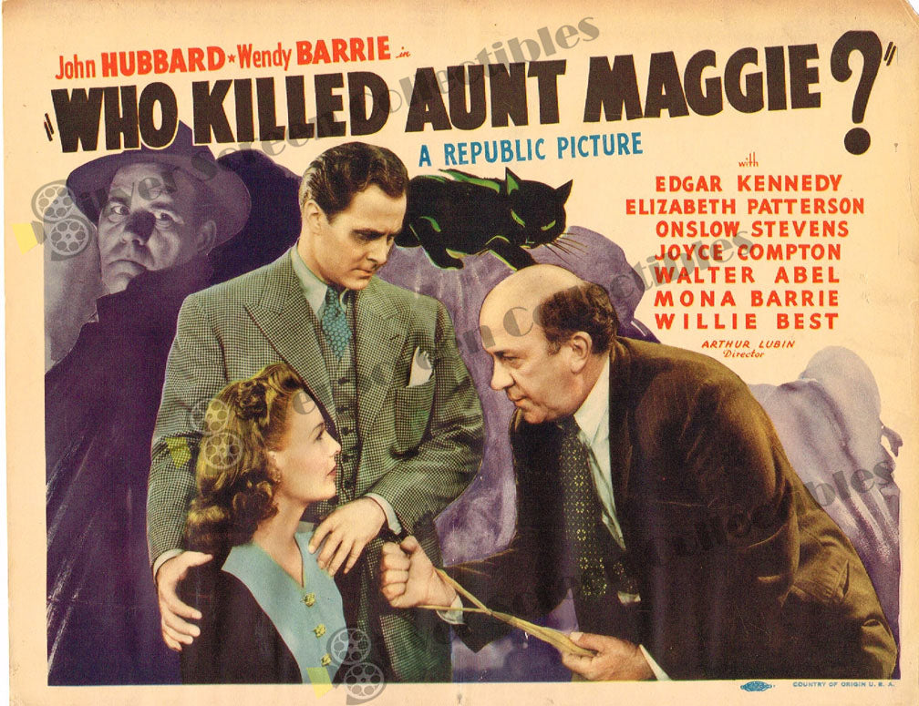 Who Killed Aunt Maggie? (1940) - Original U.S. Lobby Card (11" x 14")