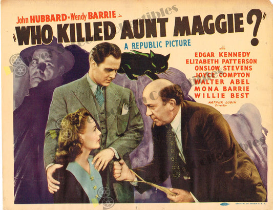 Who Killed Aunt Maggie? (1940) - Original U.S. Lobby Card (11" x 14")