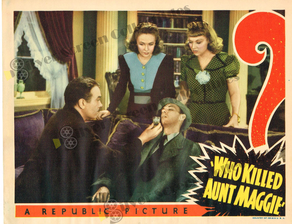 Who Killed Aunt Maggie? (1940) - Original U.S. Lobby Card (11" x 14")