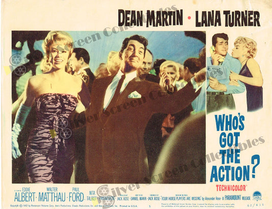 Who's Got the Action? (1962) - Original U.S. Lobby Card (11" x 14")
