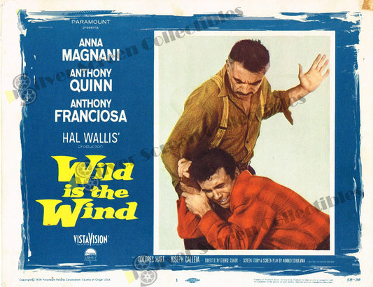 Wild Is the Wind (1957) - Original U.S. Lobby Card (11" x 14")