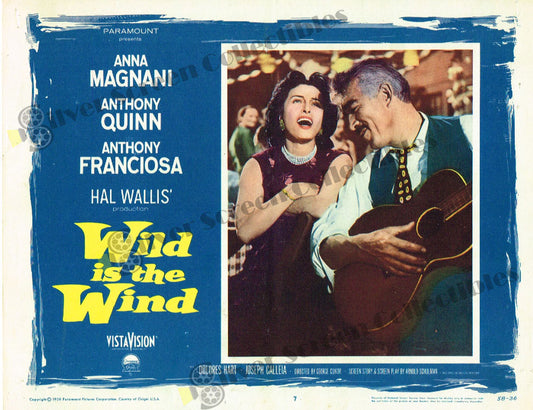 Wild Is the Wind (1957) - Original U.S. Lobby Card (11" x 14")
