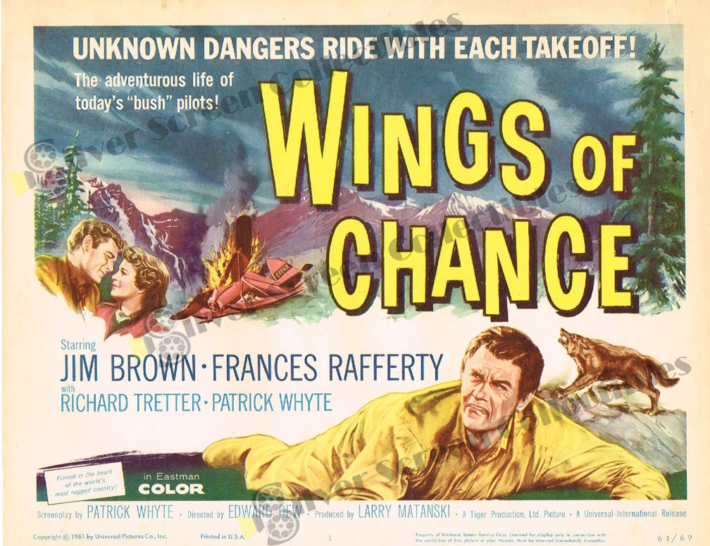 Wings of Chance (1961) - Original U.S. Lobby Card (11" x 14")