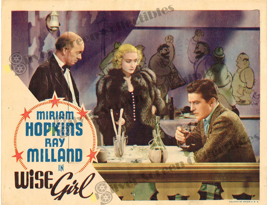 Wise Girl (1937) - Original U.S. Lobby Card (11" x 14")