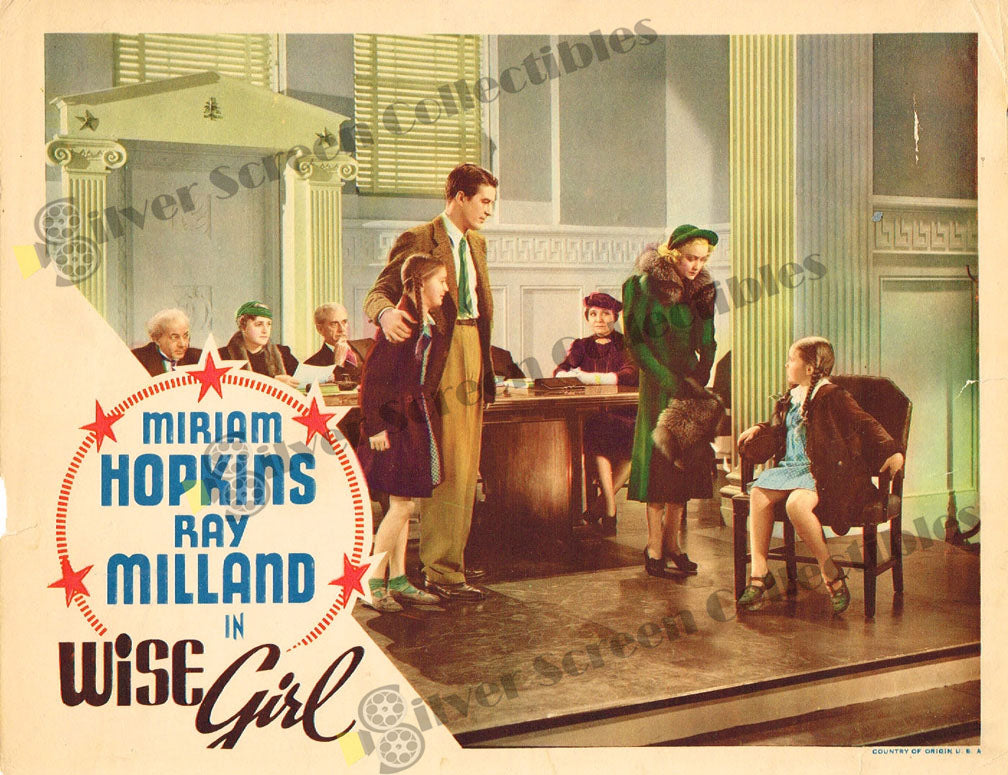 Wise Girl (1937) - Original U.S. Lobby Card (11" x 14")