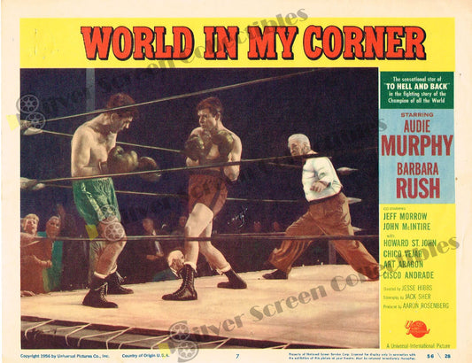 World in My Corner (1956) - Original U.S. Lobby Card (11" x 14")