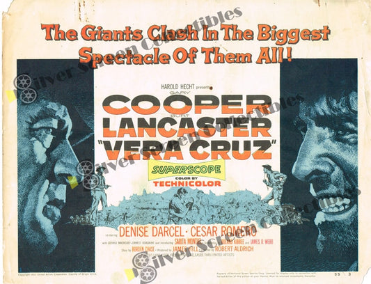 Vera Cruz (1954) - Original U.S. Lobby Card SET of 8(11" x 14")
