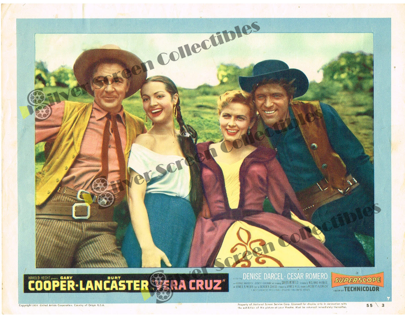 Vera Cruz (1954) - Original U.S. Lobby Card SET of 8(11" x 14")