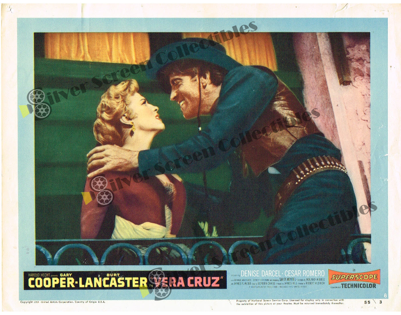 Vera Cruz (1954) - Original U.S. Lobby Card SET of 8(11" x 14")