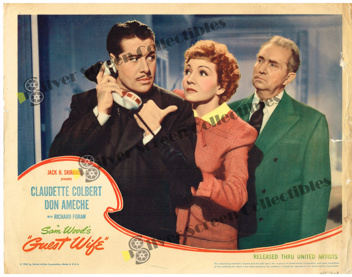 Guest Wife (1945) - Original U.S. Lobby Card (11" x 14")