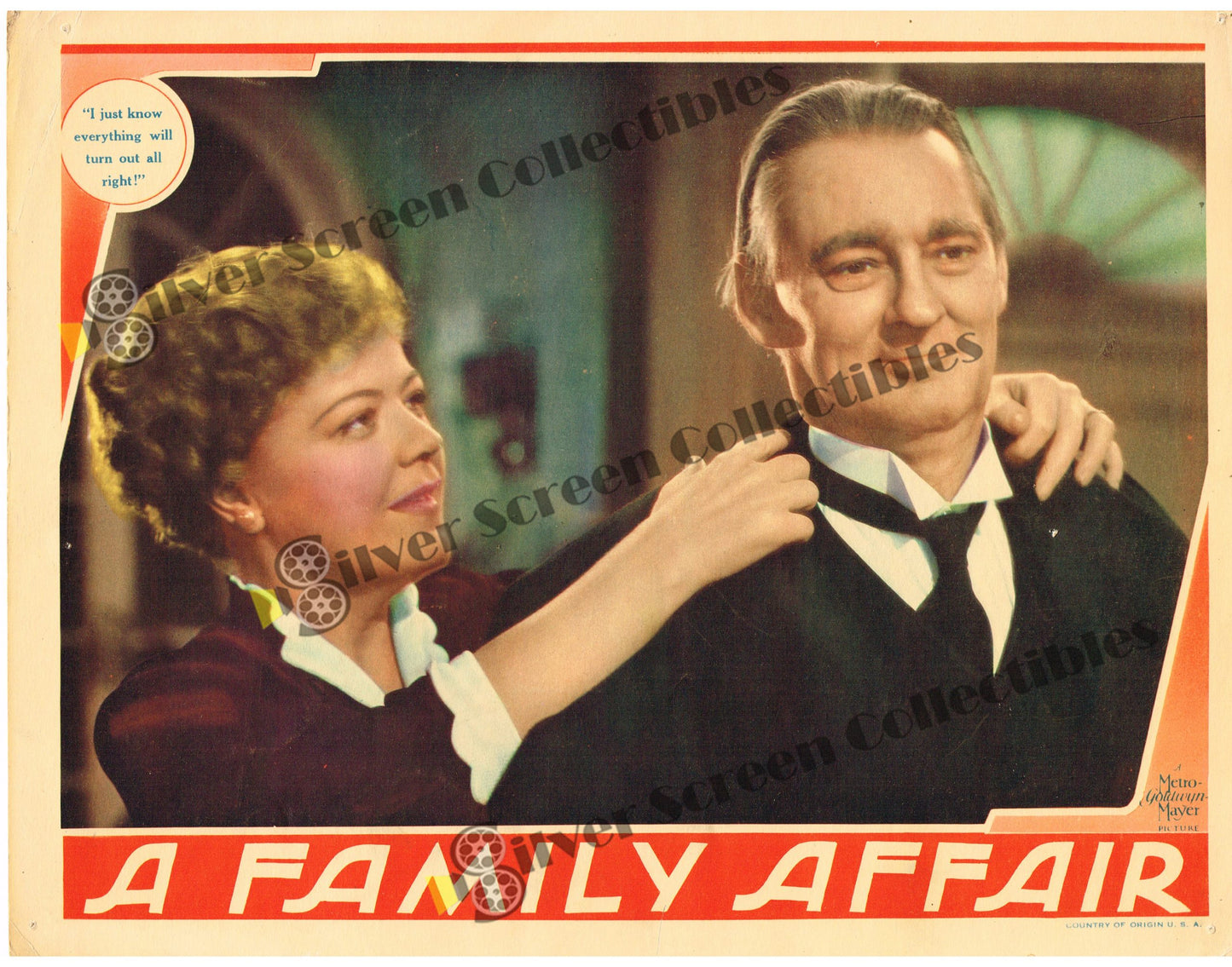 A Family Affair (1937) - Original U.S. Lobby Card (11" x 14")