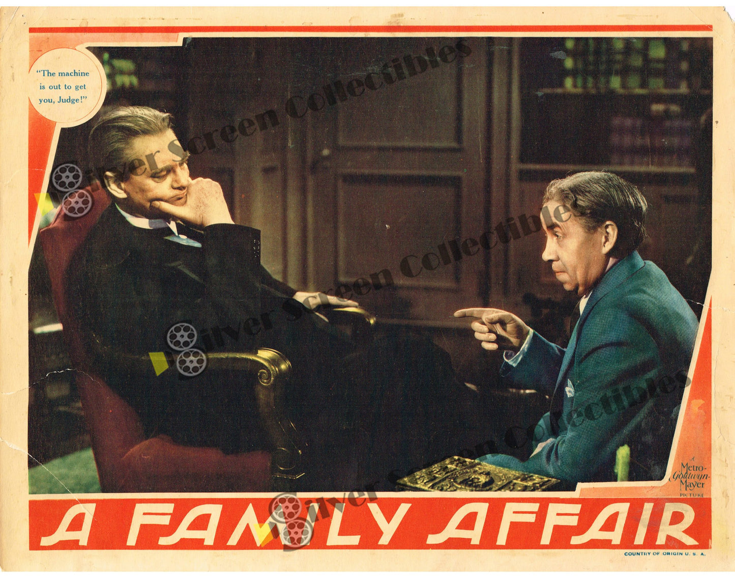 A Family Affair (1937) - Original U.S. Lobby Card (11" x 14")
