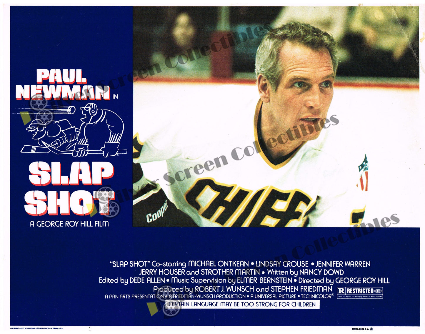 Slap Shot (1977) - Original U.S. Lobby Card (11" x 14")