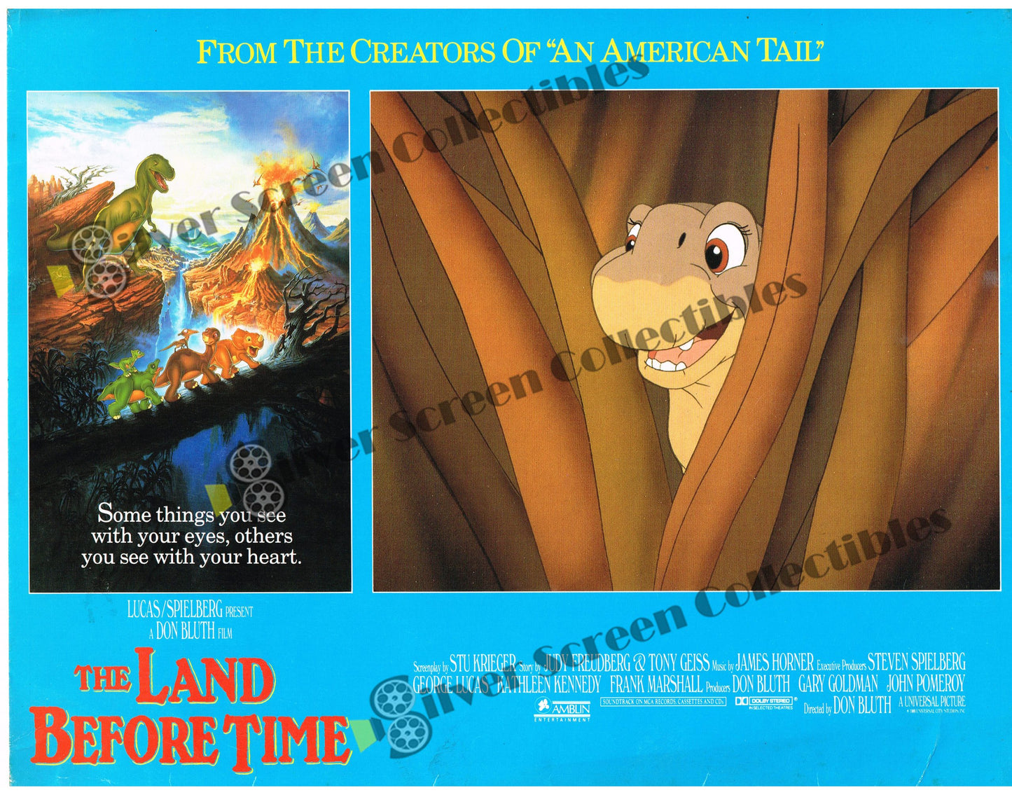 The Land Before Time (1988) - Original U.S. Lobby Card SET of 8(11" x 14")