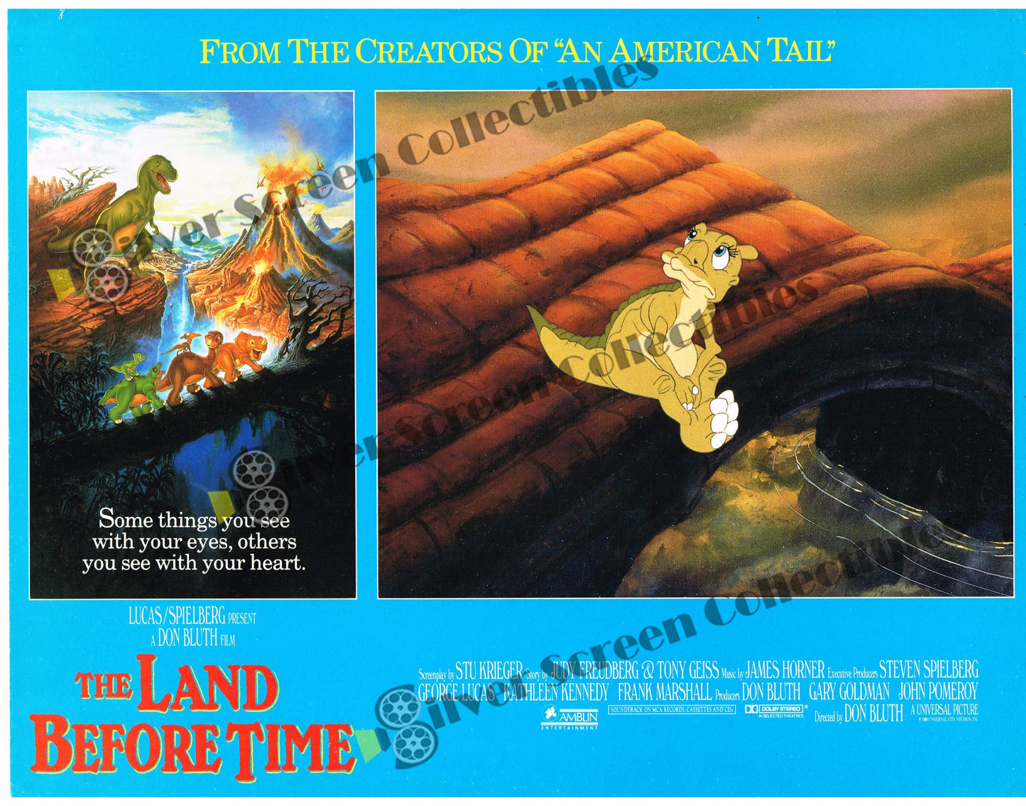 The Land Before Time (1988) - Original U.S. Lobby Card SET of 8(11" x 14")