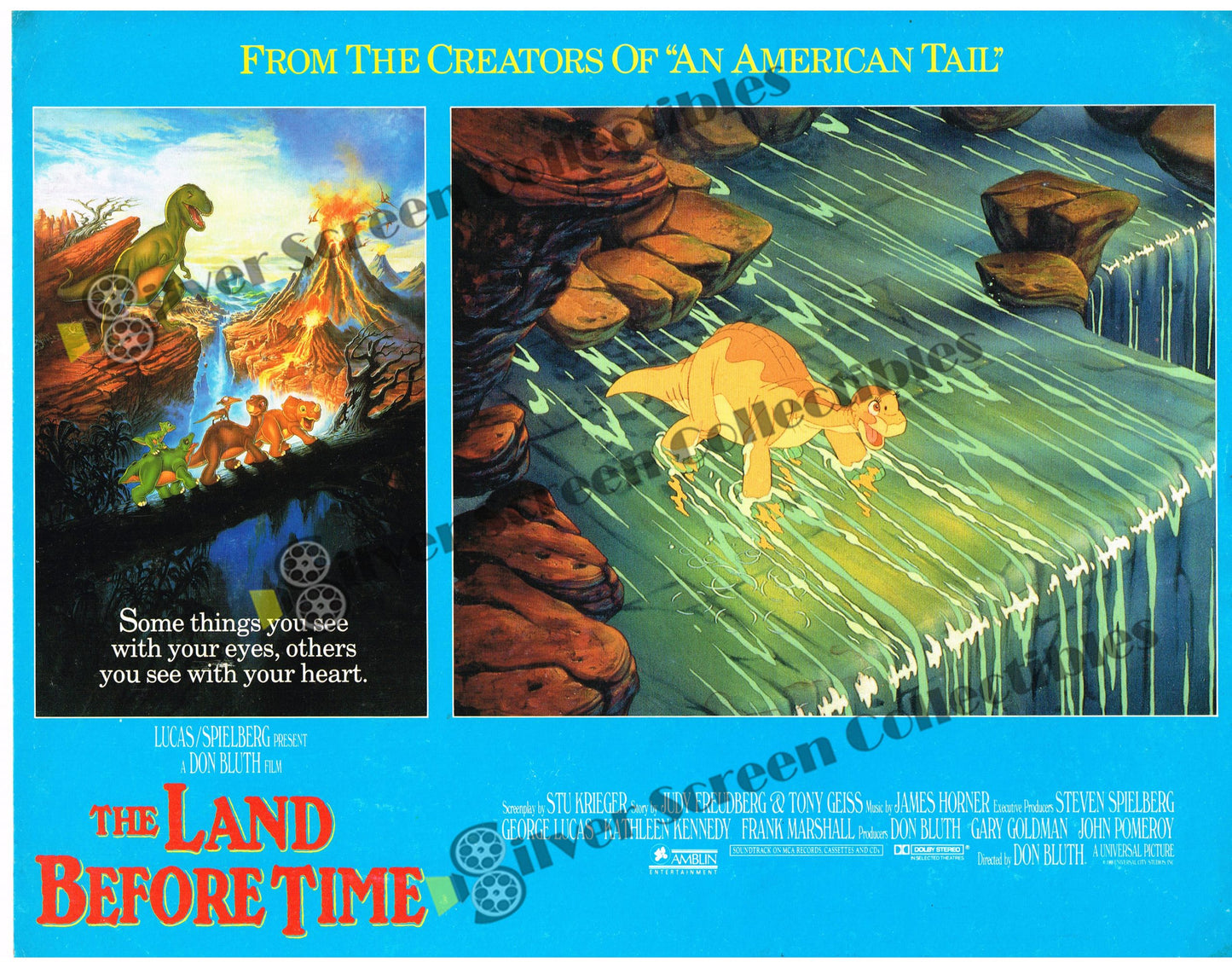 The Land Before Time (1988) - Original U.S. Lobby Card SET of 8(11" x 14")