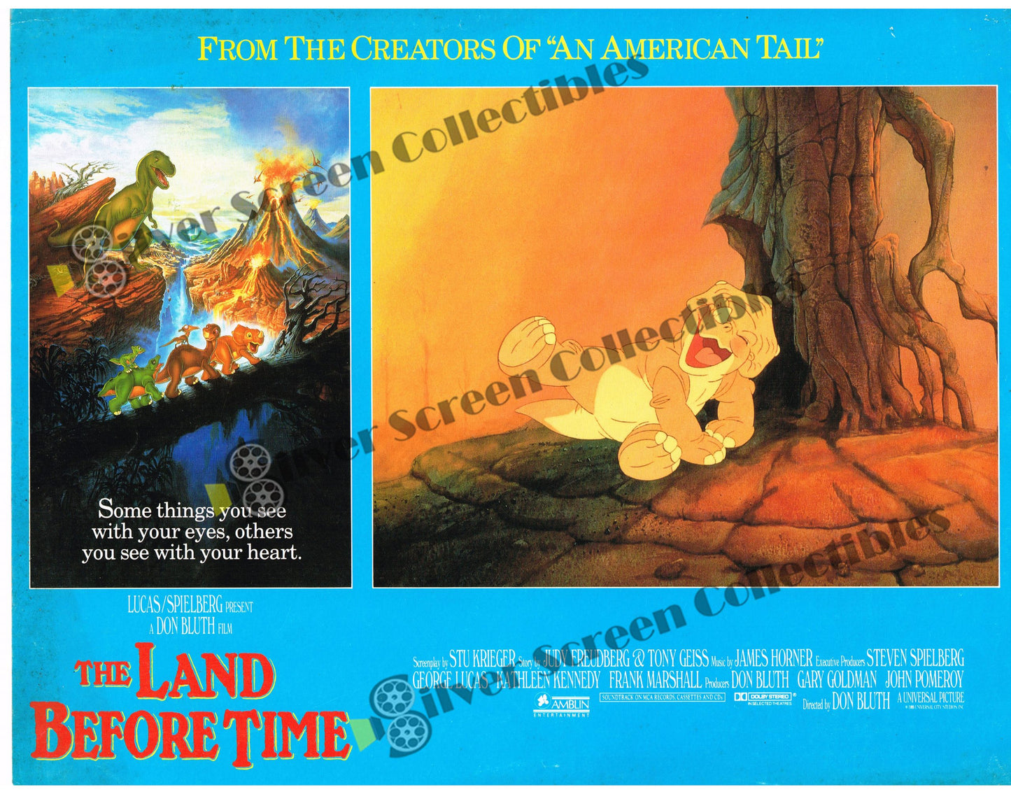 The Land Before Time (1988) - Original U.S. Lobby Card SET of 8(11" x 14")