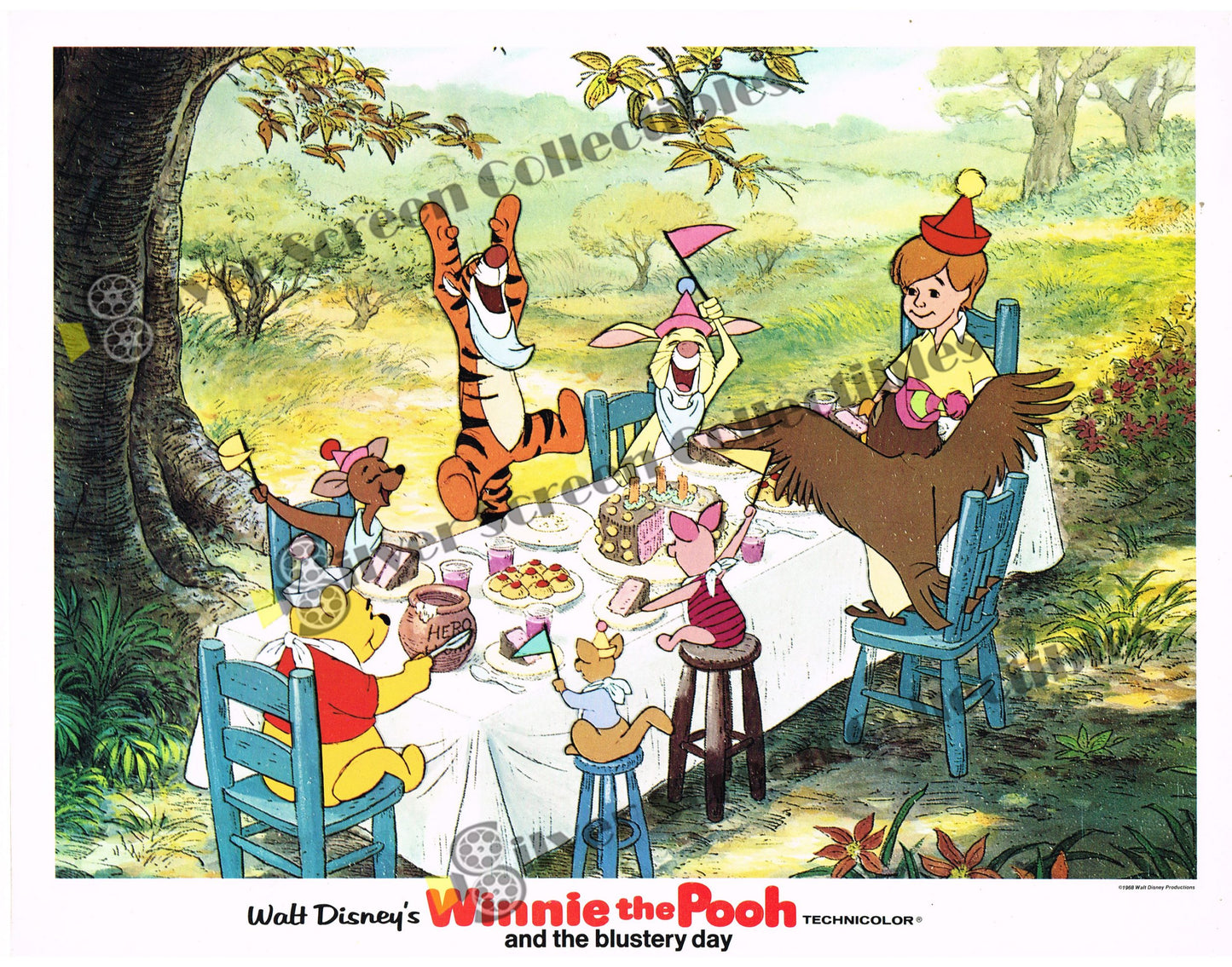 Winnie the Pooh and the Blustery Day (1968) - Original U.S. Lobby Card (11" x 14")
