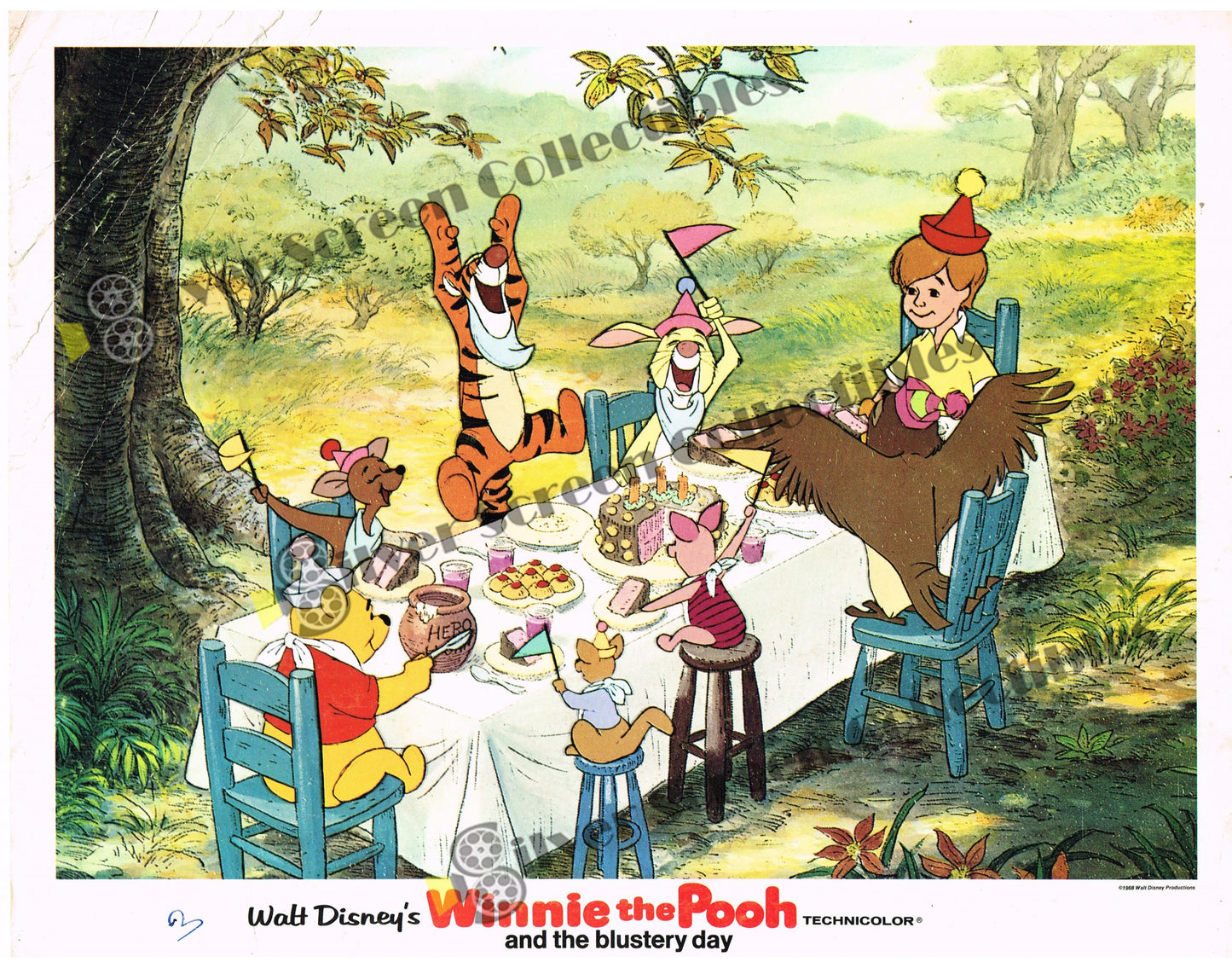 Winnie the Pooh and the Blustery Day (1968) - Original U.S. Lobby Card (11" x 14")