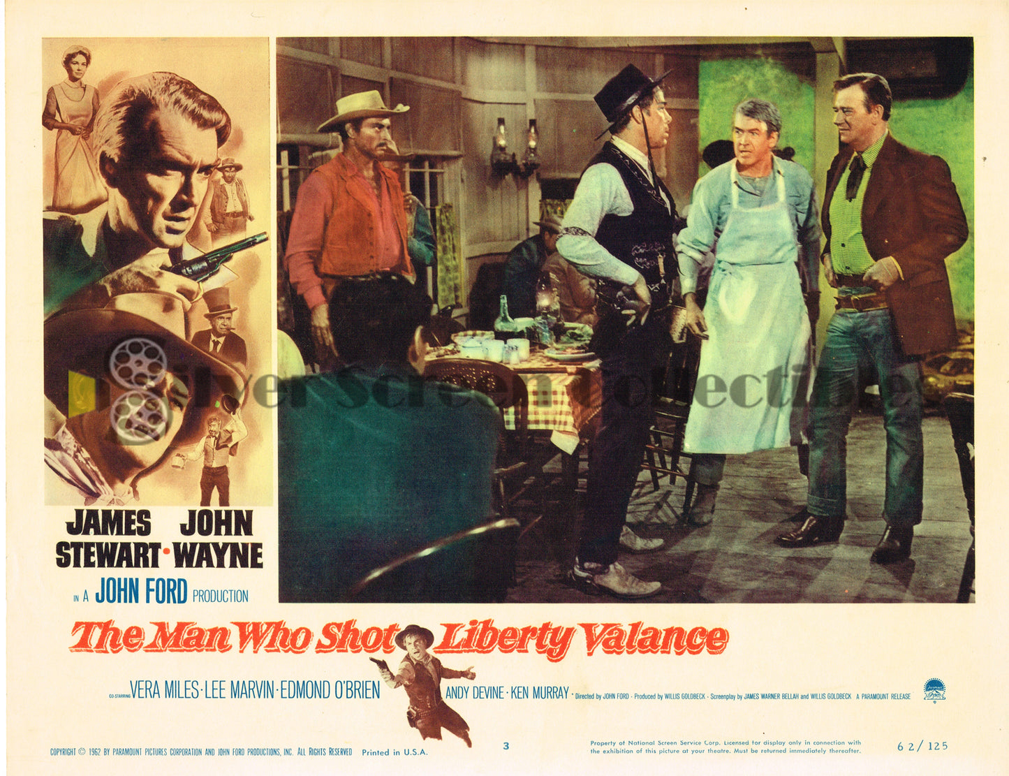 The Man Who Shot Liberty Valance (1962) - Original U.S. Lobby Card (11" x 14")