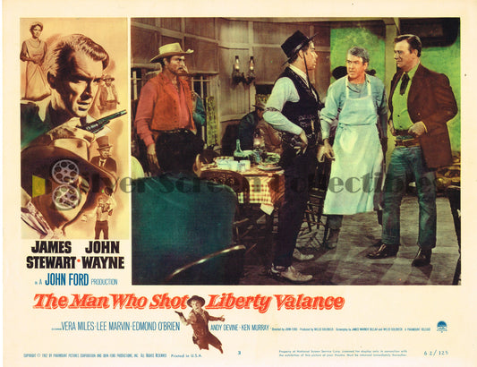 The Man Who Shot Liberty Valance (1962) - Original U.S. Lobby Card (11" x 14")