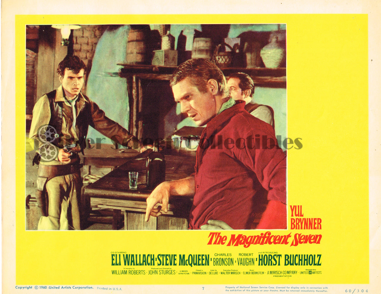 The Magnificent Seven (1960) - Original U.S. Lobby Card (11" x 14")