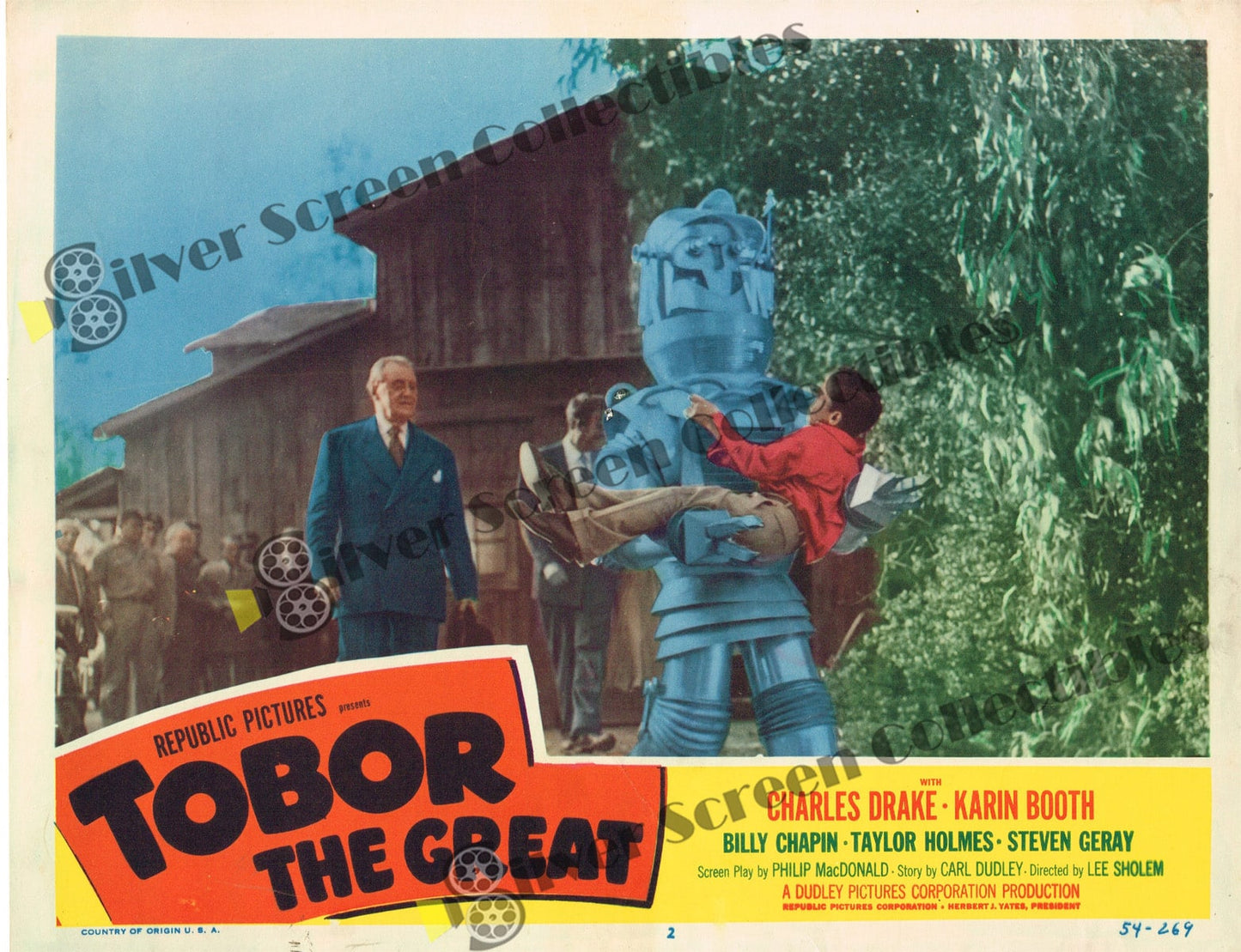 Tobor the Great (1954) - Card#: 2 - Original U.S. Lobby Card (11" x 14")