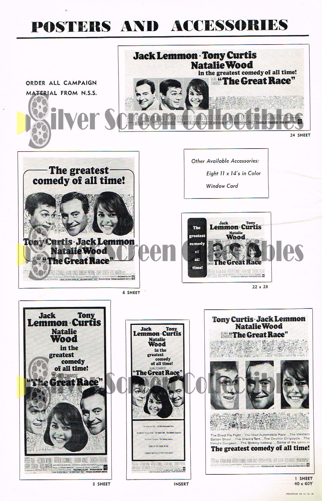 The Great Race (1965) - Vintage Pressbook (11" x 17")