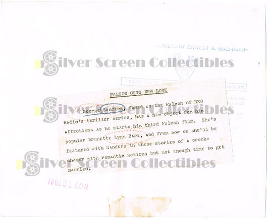 The Falcon Takes Over (1942) - Vintage 9.25" x 7.5" Movie Still/Photo