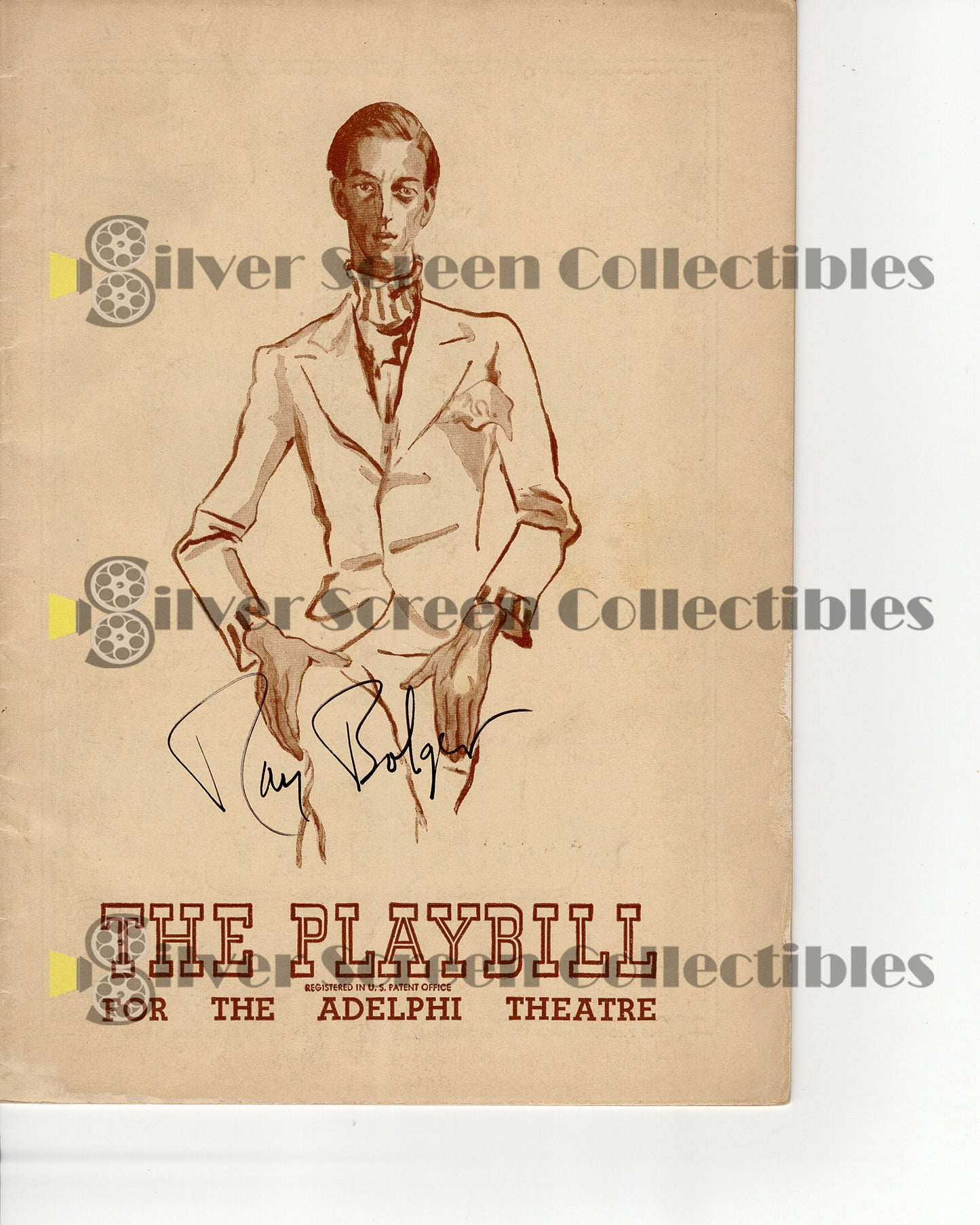 Ray Bolger - Signed 6.5" x 9" Playbill