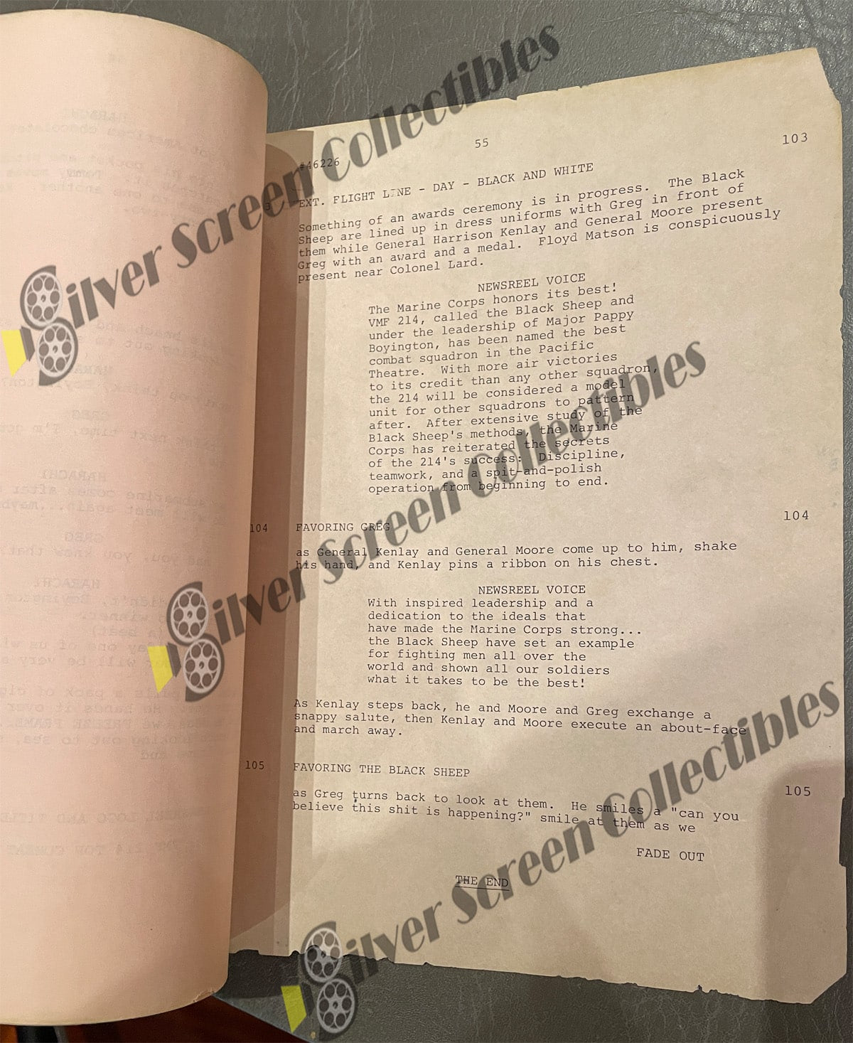 Baa Baa Black Sheep / Black Sheep Squadron (1976-1978) - Original Filming Script