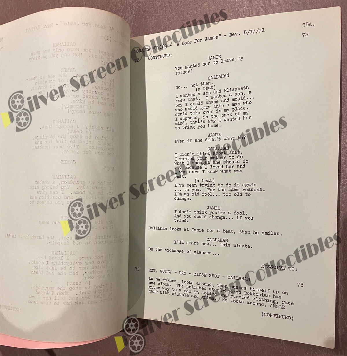 Bonanza (1959–1973) - Original Filming Script