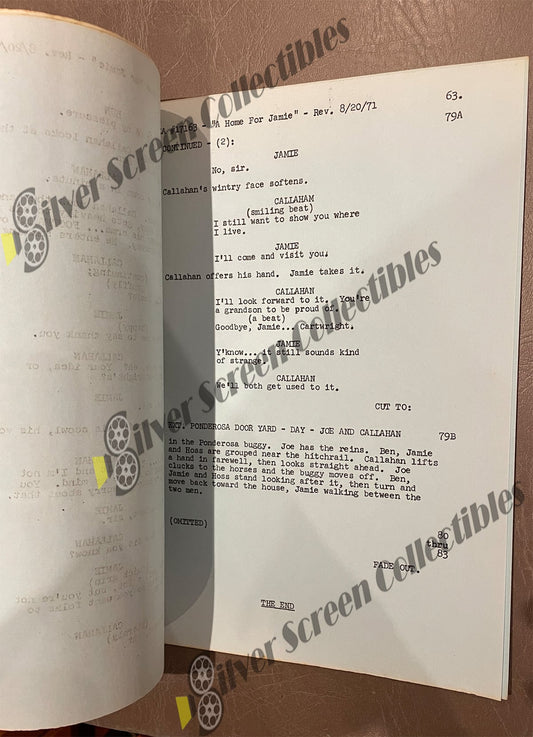 Bonanza (1959–1973) - Original Filming Script