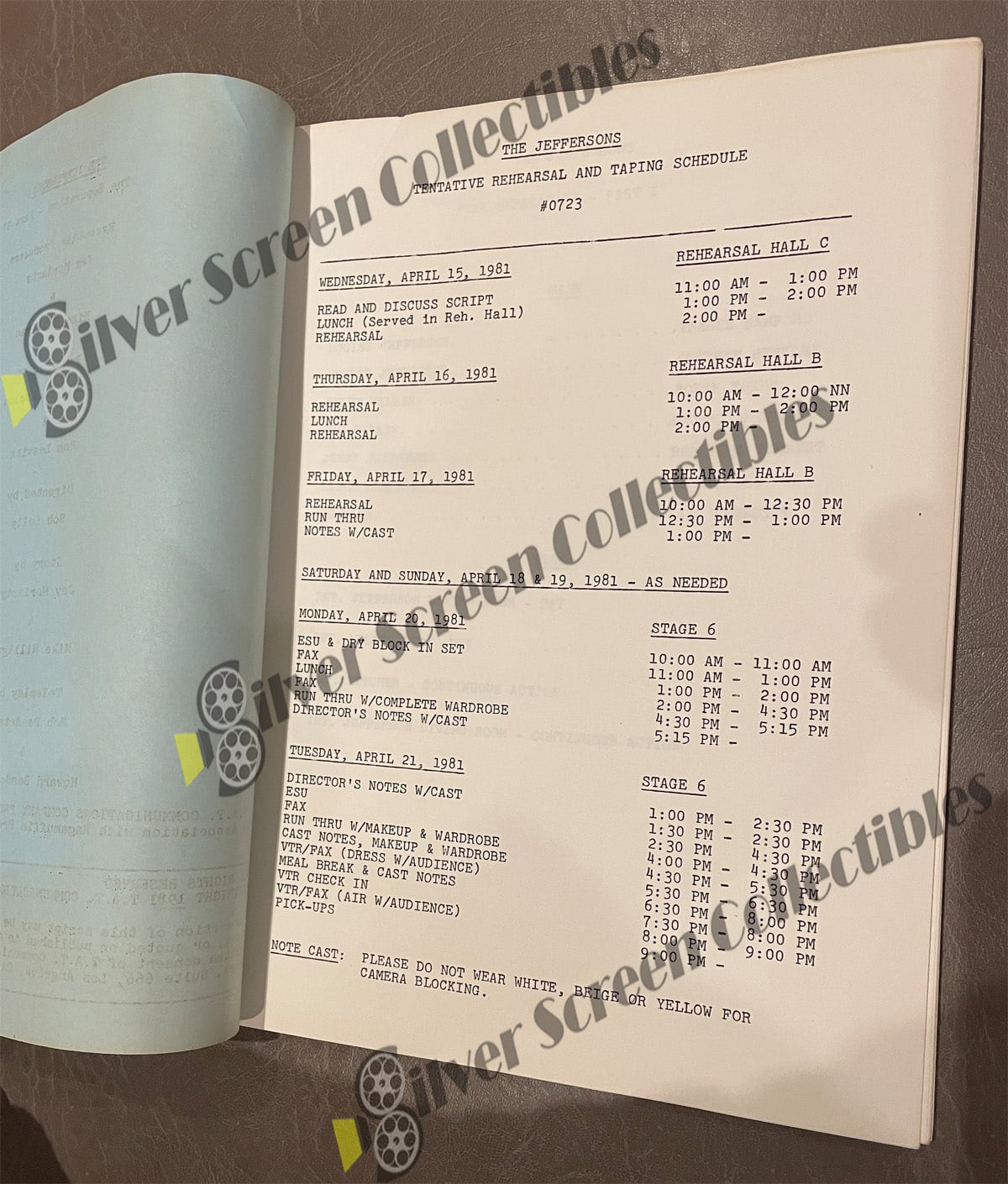 The Jeffersons (1975-1985) - Original Filming Script